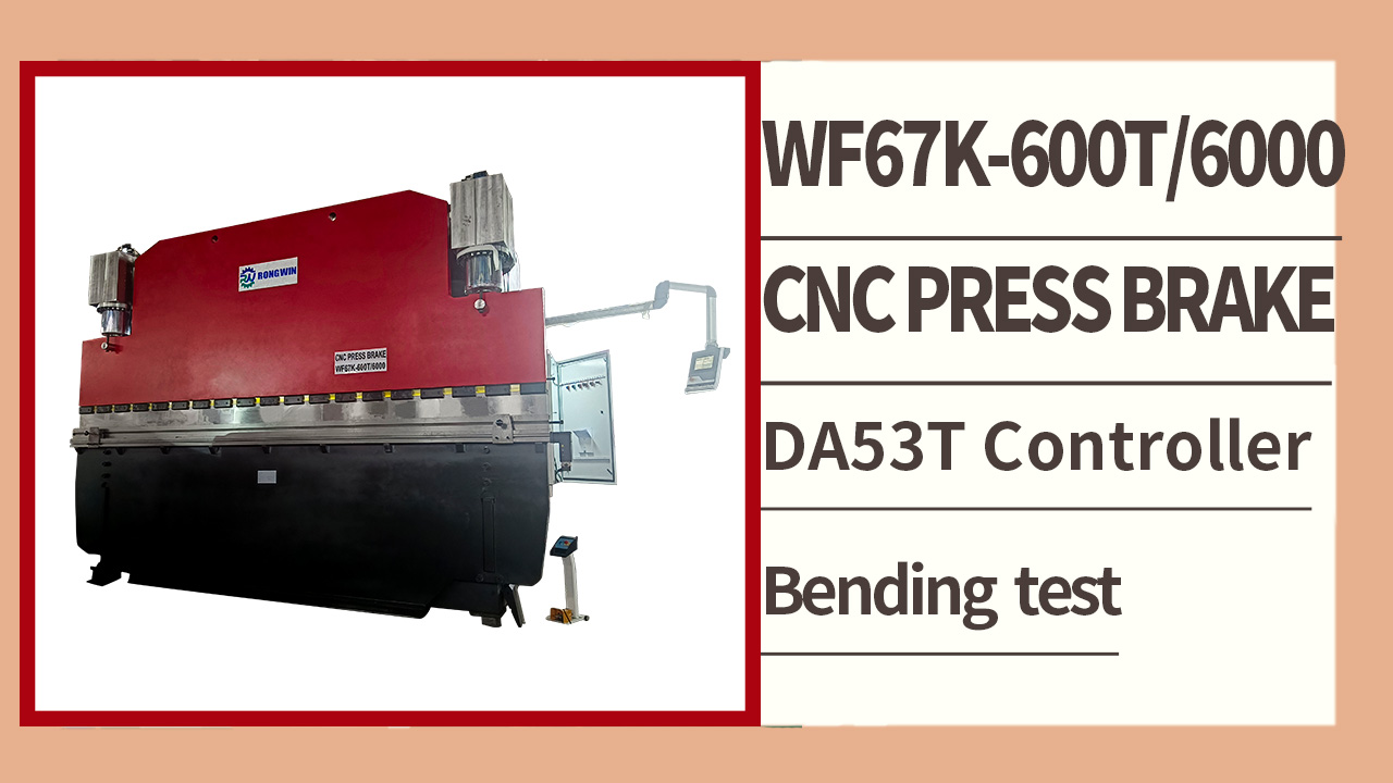 RONGWIN orienta você WF67K-E 600T600 DA53T controlador grande freio de prensa CNC vídeo de desmontagem