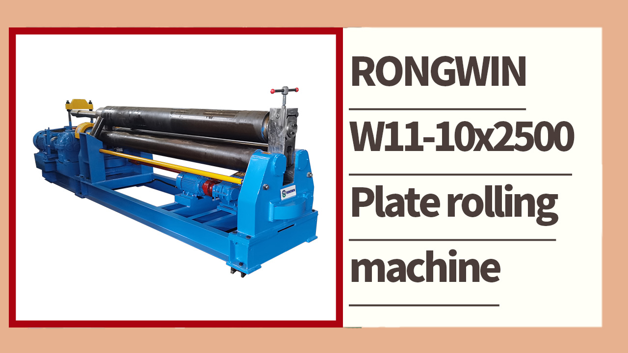 RONGWIN venda quente W11-10x2500 máquina de rolamento de placa de três rolos Vídeo de introdução