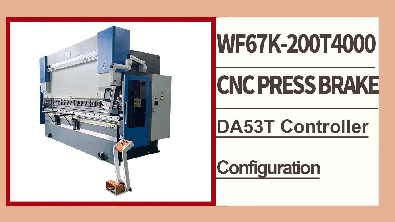 WF67K-E 200T4000 DA53T controlador de economia de energia CNC teste de dobra do freio da imprensa