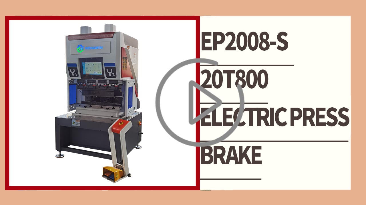 RONGWIN mostra a configuração básica da dobradeira elétrica EP2008-S