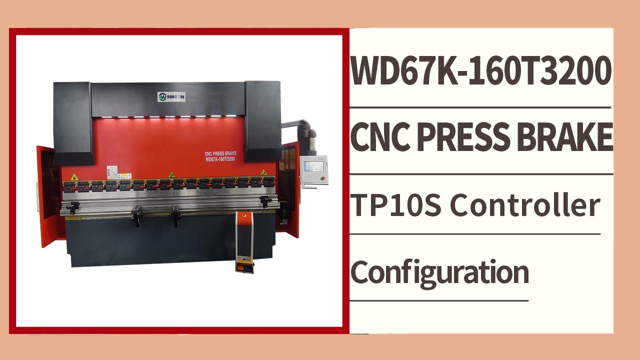 RONGWIN orienta você WD67K-160T/3200 TP10S controlador barra de torção CNC prensa freio teste de dobra
    
